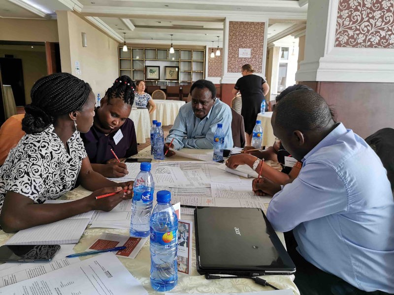 Moi University representatives at the TEA-LP partnership workshop in Addis Ababa, 2020